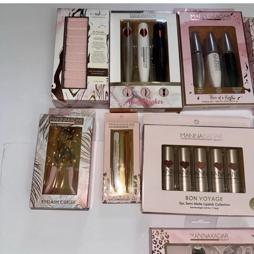 Huge lot of Manna Kadar Cosmetic Collection New in box